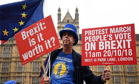 Protestan en Londres para pedir un segundo referéndum sobre el ‘Brexit’