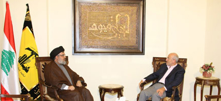 EL SECRETARIO GENERAL DE HEZBOL&Aacute RECIBI&Oacute EL MINISTRO GHAZI ARIDI
