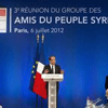 Hollande en la conferencia &ldquo;Amigos de Siria&rdquo; insta a m&aacutes presiones