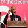 Marzouki fue apedreado en la ciudad de Sidi Buzid