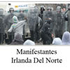 Violenta marcha de probrit&aacutenicos deja polic&iacuteas heridos en Belfast