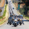Un grupo de motociclistas desafían al enemigo israelí