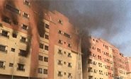 Incendio en un complejo residencial en la ciudad saudí de Al Jobar
