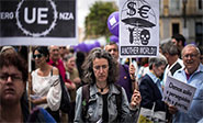 Espa&ntilde;a marcha contra las pol&iacute;ticas de austeridad 