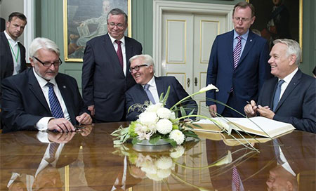 Alemania, Polonia y Francia reactivan el "Tri&aacute;ngulo de Weimar"