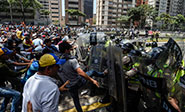 Oposici&oacute;n contra Gobierno en las calles de Caracas