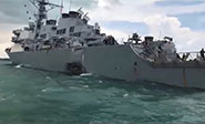 Diez marineros de un buque de guerra de EEUU desaparecidos cerca de Singapur