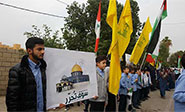Escolares organizan una manifestaci&oacute;n de solidaridad con Al Quds