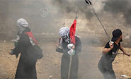 Las protestas contin&uacute;an en la frontera de Gaza