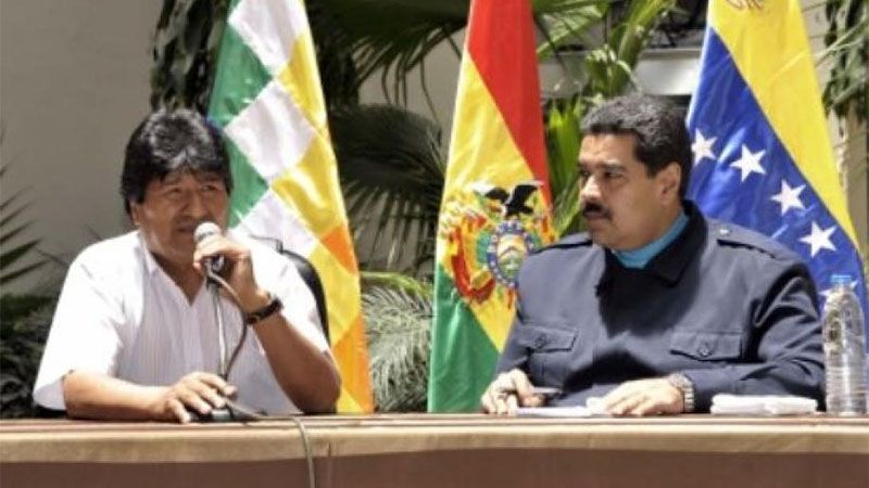 Evo Morales se solidariza con Maduro y el pueblo venezolano frente al intento de golpe de Estado