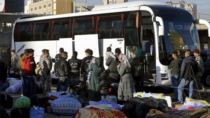 Cientos de refugiados sirios regresan a sus hogares desde L&iacute;bano