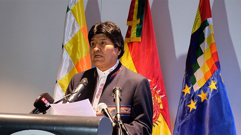 Evo Morales saluda la reuni&oacute;n de Montevideo sobre Venezuela