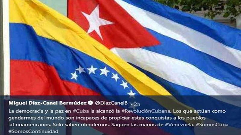 Presidente cubano: Saquen las manos de Venezuela