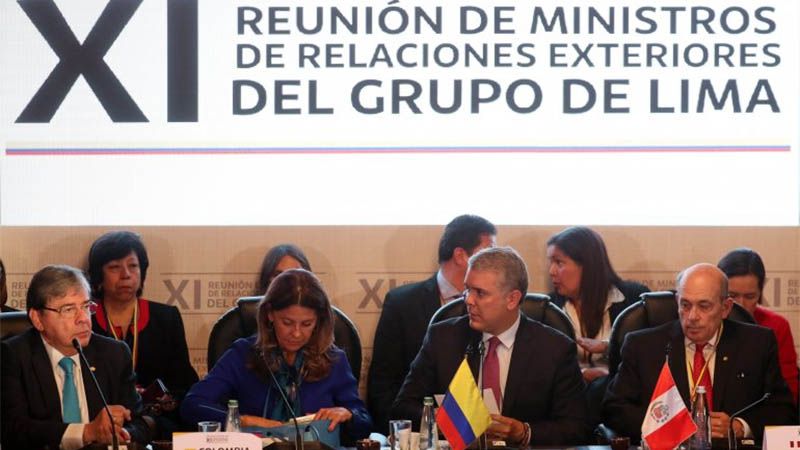 Grupo de Lima acuerda intensificar presiones contra Venezuela