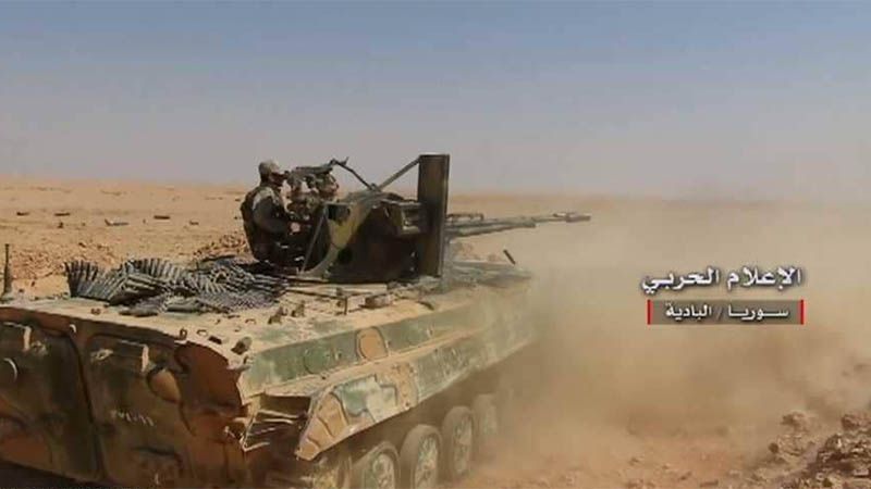 El Ej&eacute;rcito sirio intensifica sus bombardeos contra remanentes de Daesh en el centro de Siria