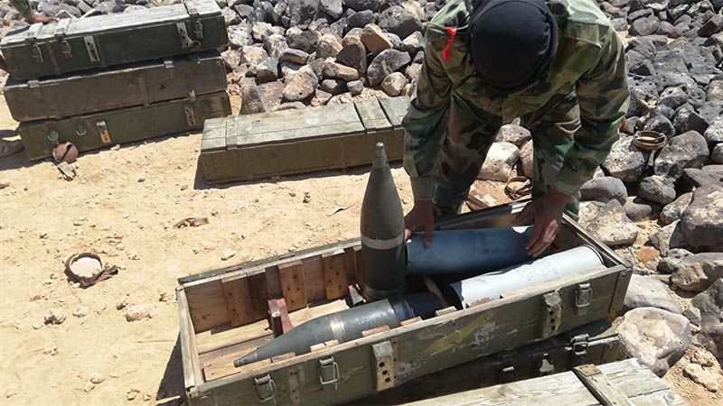 El Ej&eacute;rcito sirio destruye m&aacute;s de 100 toneladas de municiones en Ghuta Oriental