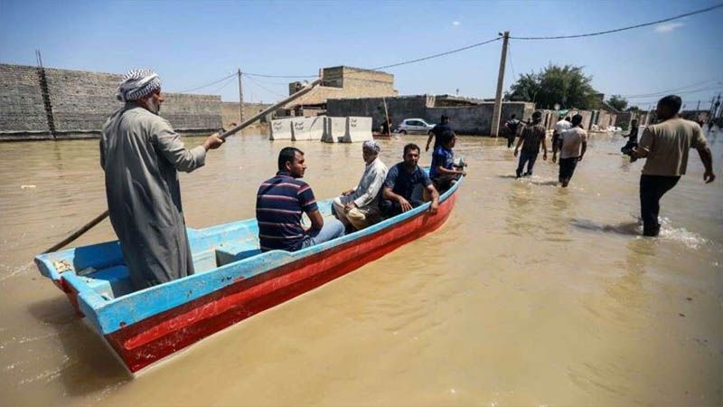 Fuerzas Populares de Iraq env&iacute;an ayuda a los iran&iacute;es afectados por riadas