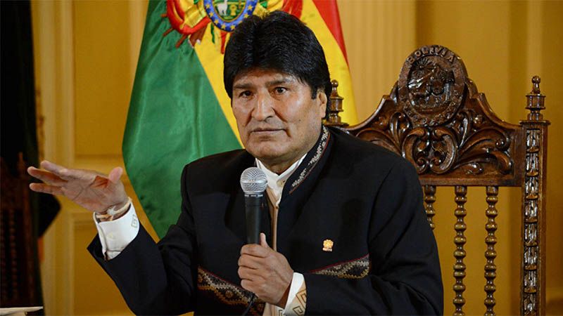 Evo Morales califica de &ldquo;traidores a la patria&rdquo; a los opositores que piden ayuda a Trump