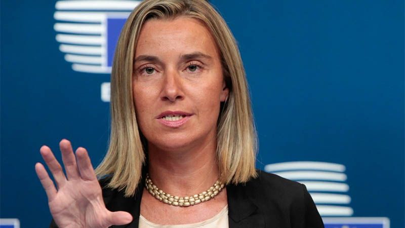 Mogherini advierte al r&eacute;gimen sionista: No se puede modificar fronteras por fuerza militar