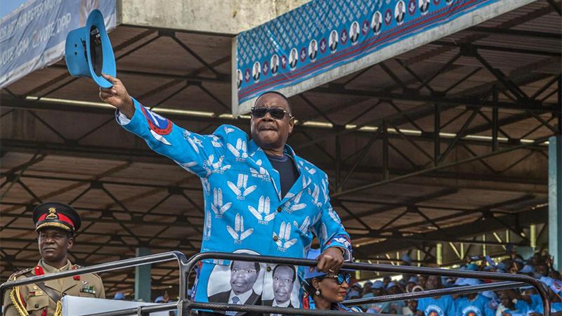 Presidente de Malaui jura el cargo para un segundo mandato