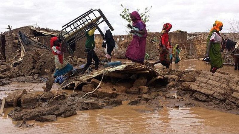 Mueren 35 personas por las lluvias torrenciales e inundaciones en Sud&aacute;n del Sur