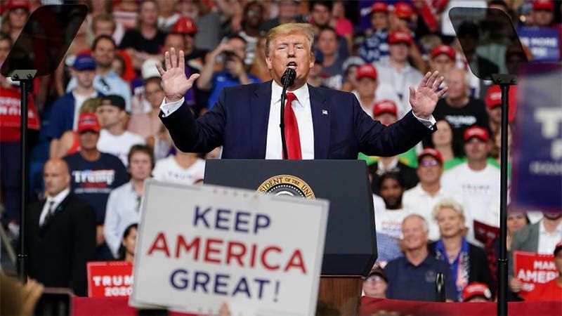 Trump inicia oficialmente su campa&ntilde;a para la reelecci&oacute;n con cr&iacute;ticas hacia los medios y los dem&oacute;cratas