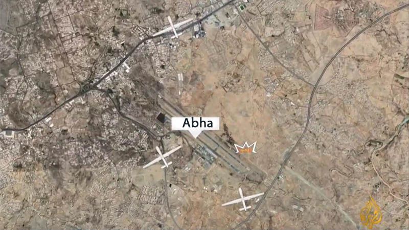El aeropuerto saud&iacute; de Abha blanco de drones yemen&iacute;es