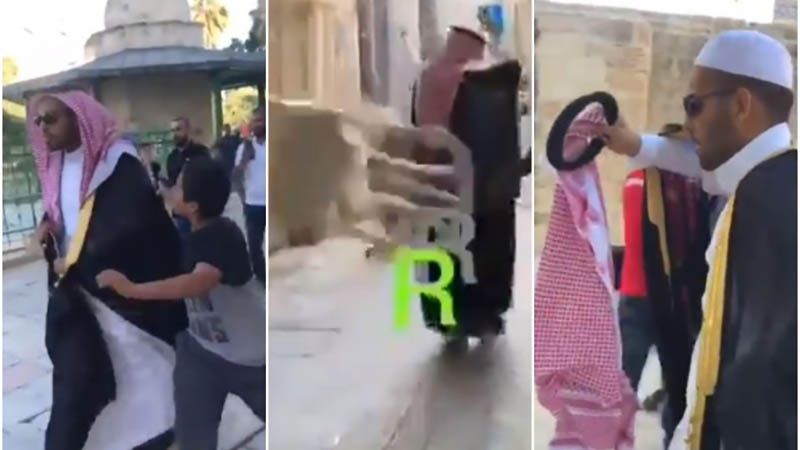 Un ni&ntilde;o palestino escupe en la cara de un &ldquo;traidor&rdquo; saud&iacute; en la ciudad ocupada de Al Quds