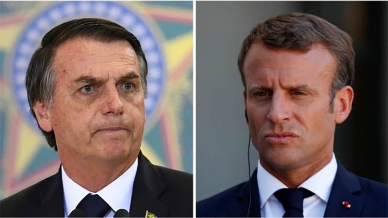 Macron y Bolsonaro se enfrentan por los incendios en la Amazon&iacute;a