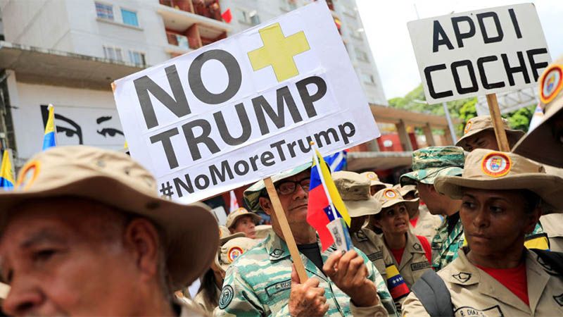 Maduro celebra el &eacute;xito de la campa&ntilde;a &ldquo;No m&aacute;s Trump&rdquo;