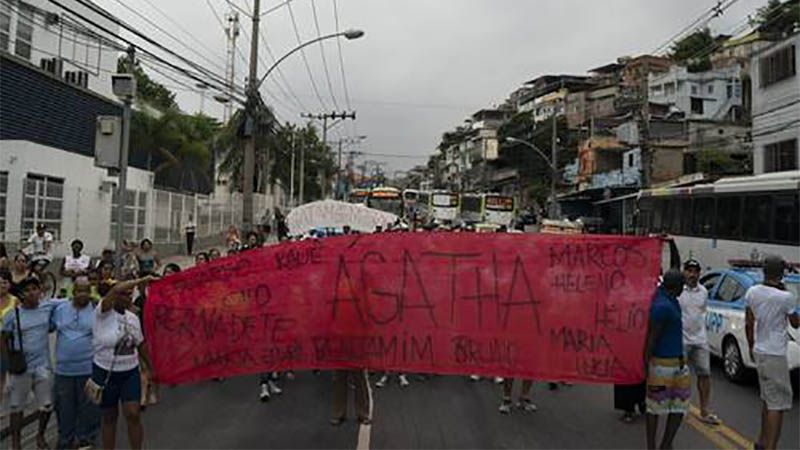 Protestas en Brasil por la muerte de una ni&ntilde;a a manos de la Polic&iacute;a