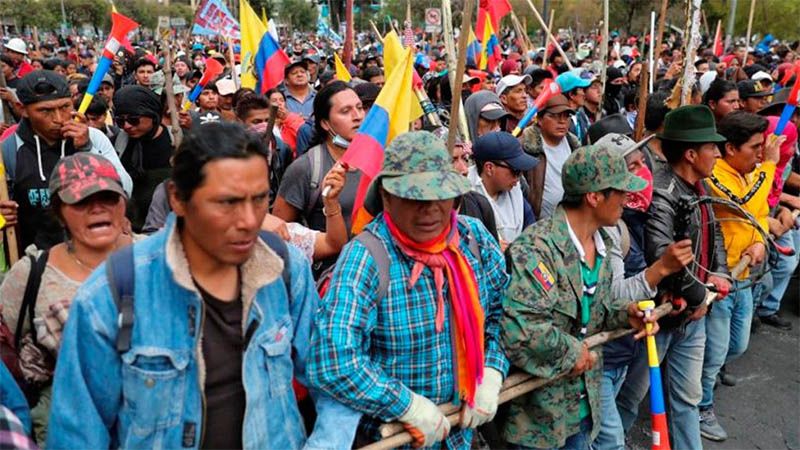 La movilizaci&oacute;n no para hasta que el FMI se vaya de Ecuador, advierte Conaie