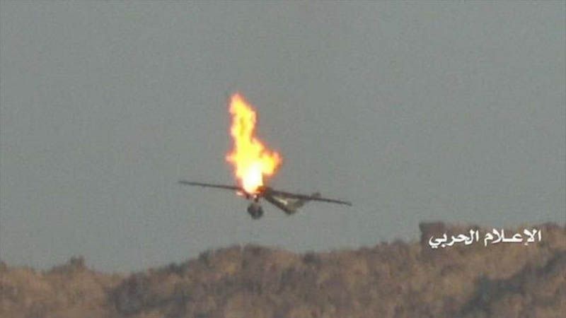 Movimiento yemen&iacute; Ansarol&aacute; derriba un dron estadounidense en la frontera saud&iacute;