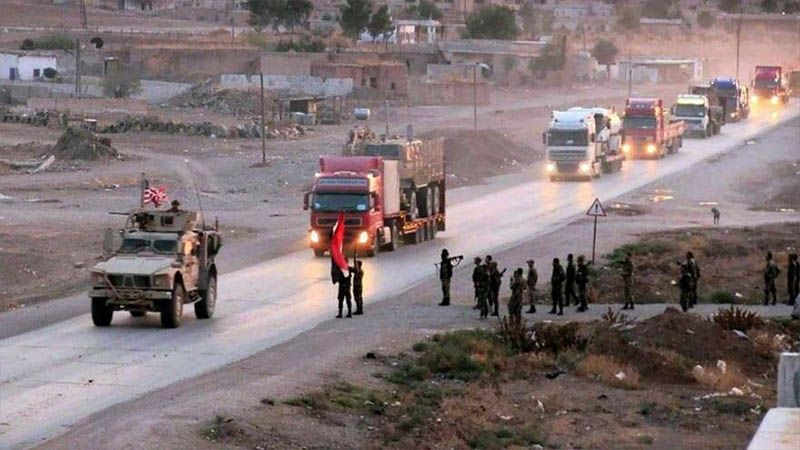 Atacan un convoy militar de EEUU que abandonaba Siria rumbo a Iraq