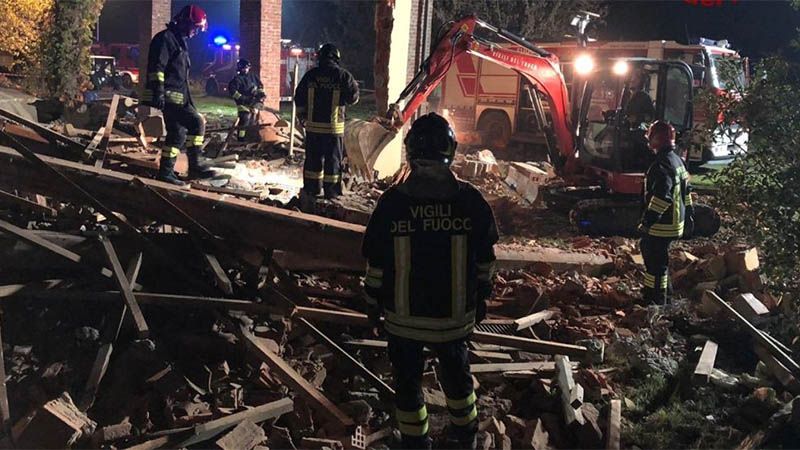 Una explosi&oacute;n en el norte de Italia deja varios muertos y heridos