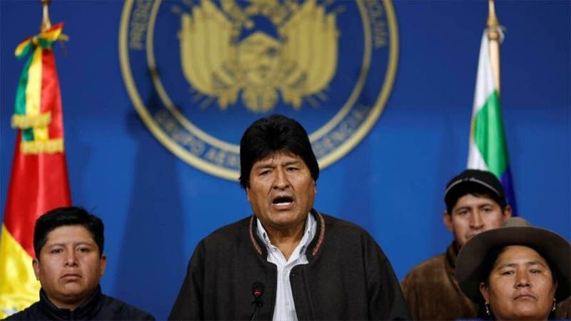 Morales afirma que Mesa est&aacute; masacrando al pueblo boliviano