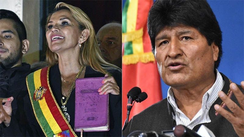Evo Morales tilda la autoproclamaci&oacute;n de Jeanine A&ntilde;ez como un &ldquo;golpe nefasto y artero&rdquo;