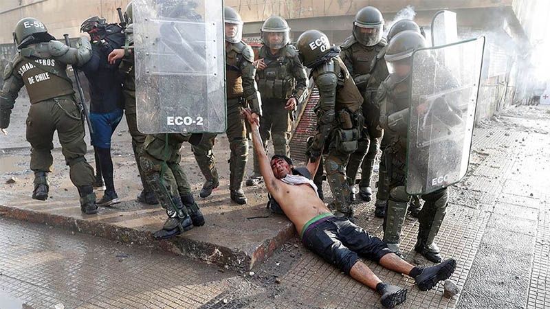 Contin&uacute;an las protestas antigubernamentales en Chile