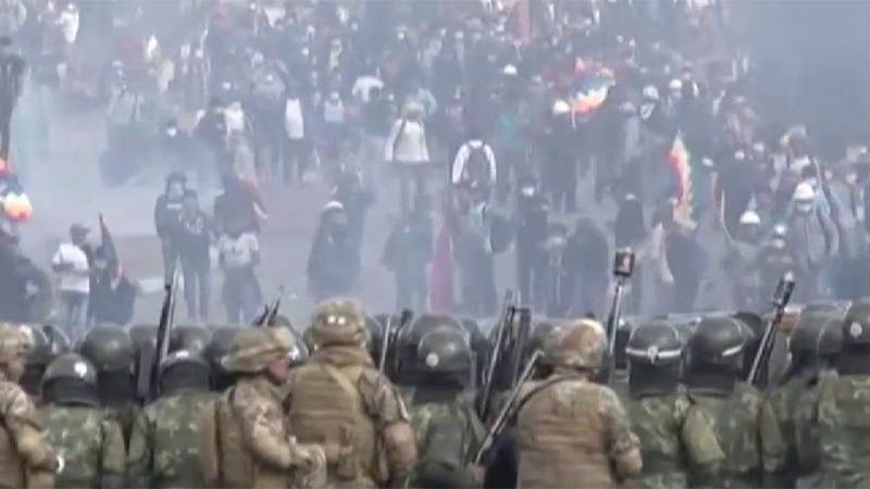 Evo Morales advierte del riesgo de una guerra civil en Bolivia