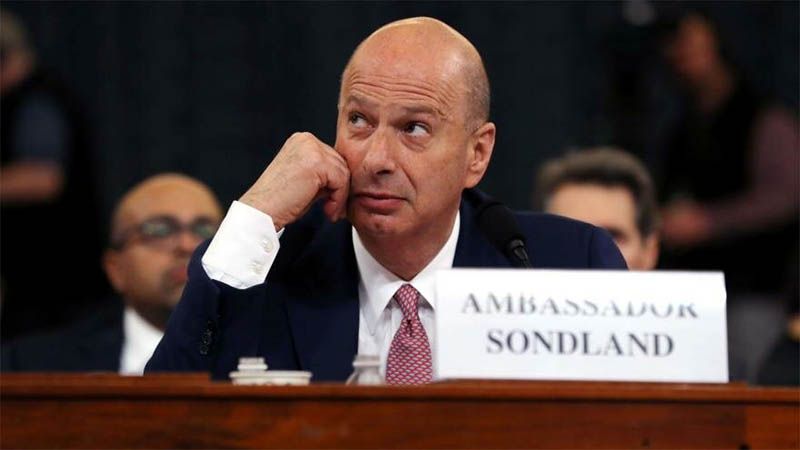 El embajador de EEUU en la UE confirma que presion&oacute; a Ucrania, en nombre de Trump