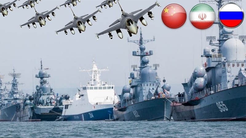 Las maniobras conjuntas de Ir&aacute;n, Rusia y China pusieron nervioso a EEUU, afirma Rohani