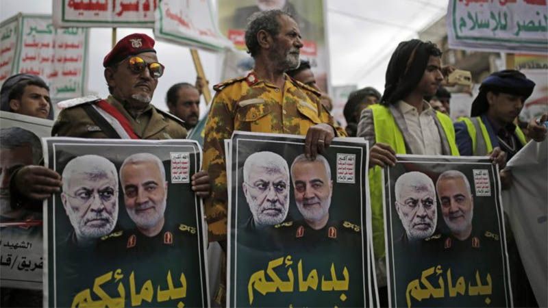 Fuerzas yemen&iacute;es celebran primera venganza iran&iacute; contra EEUU