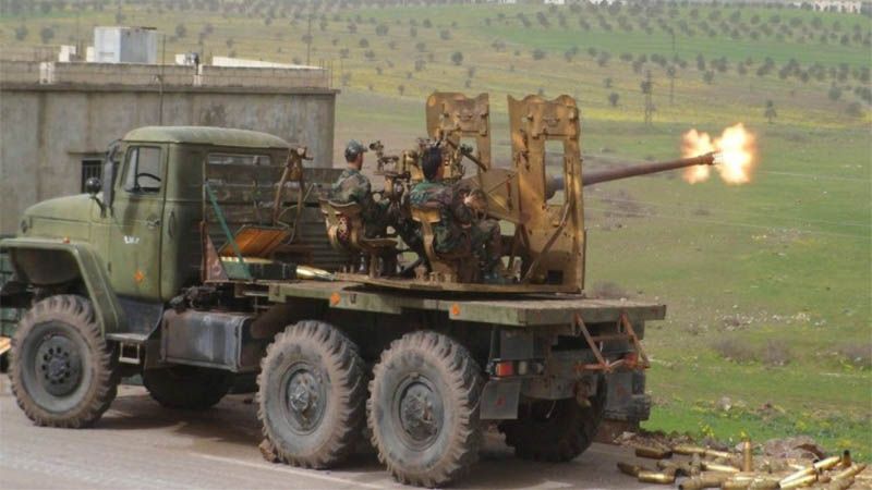 Ej&eacute;rcito sirio repele ataque de terroristas y les derriba un dron