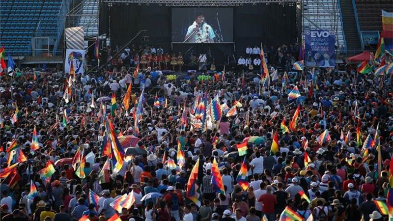 Evo Morales inicia campa&ntilde;a electoral desde Argentina