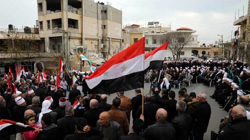 Sirios del Gol&aacute;n ocupado protestan contra proyecto israel&iacute;