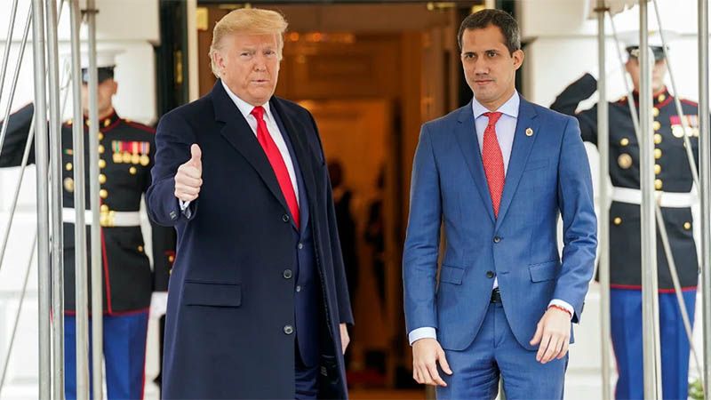 Donald Trump recibe al &ldquo;golpista&rdquo; Juan Guaid&oacute; en la Casa Blanca