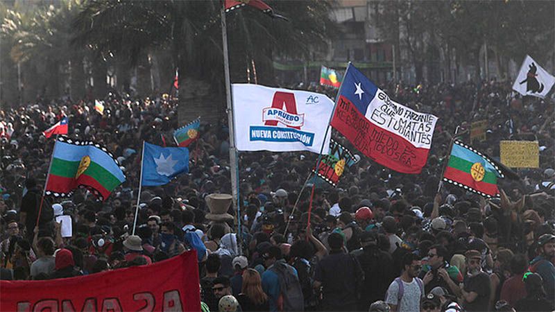 Otra jornada de protestas en Chile contra el gobierno de Sebasti&aacute;n Pi&ntilde;era