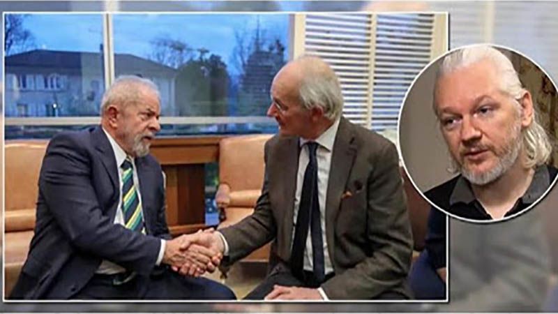 Lula se re&uacute;ne con el padre de Assange y pide la libertad del fundador de Wikileaks