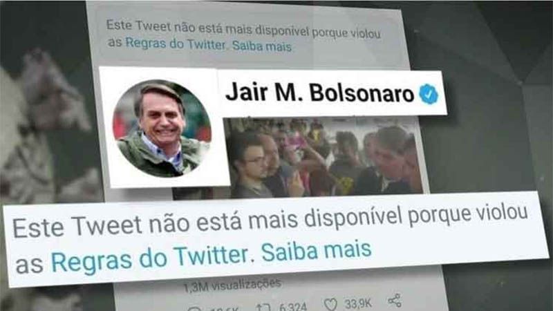 Twitter elimina dos videos de Bolsonaro por incumplir las normas contra la Covid-19