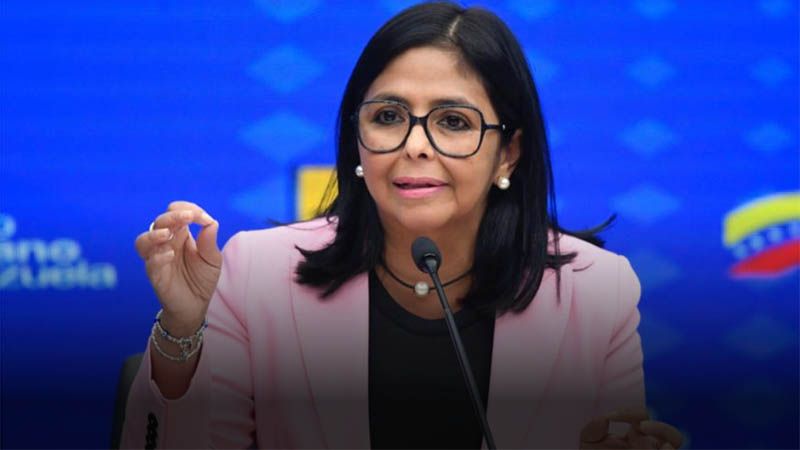 Propuesta de Pompeo enmascara vulgar intervencionismo contra Venezuela, afirma Delcy Rodr&iacute;guez
